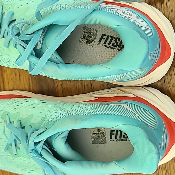 Hoka One One Clifton 8 Aquarelle Blue Athletic Running Shoes Women’s 11B - Picture 6 of 11